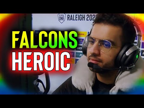 FALCONS vs HEROIC - ESL ONE RALEIGH 2025 DOTA 2 background