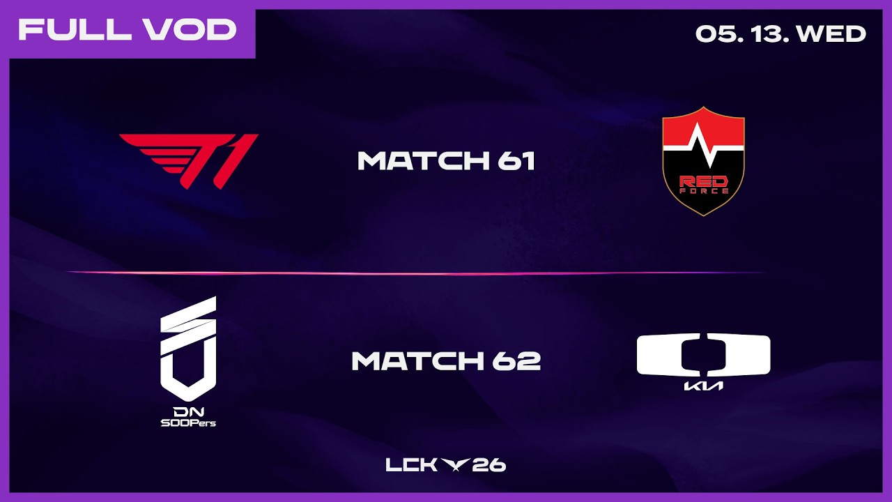 T1 vs NS - DNS vs DK | 2026 LCK background