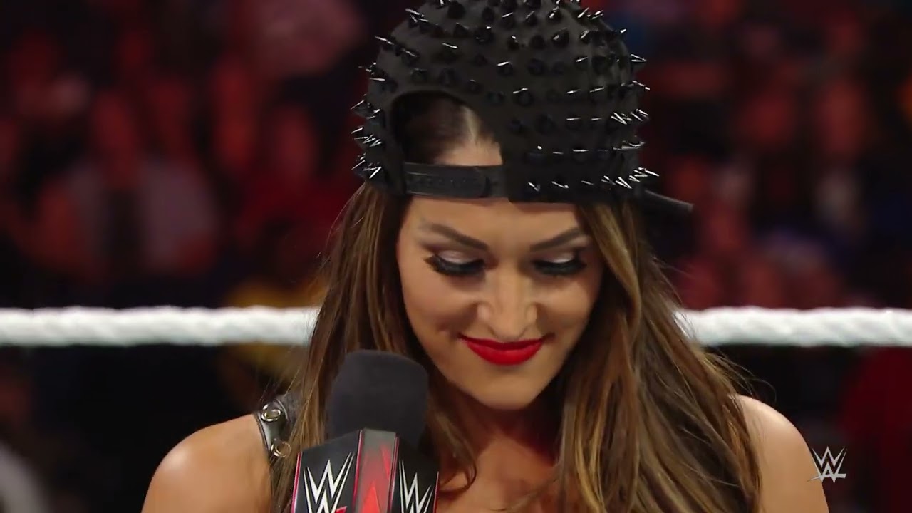FULL SEGMENT: 1080pHD WWE RAW 09/22/14 Brie Bella Attacks Nikki Bella Segment background