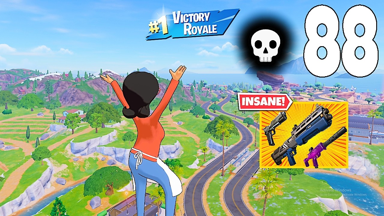 88 Elimination Solo Vs Squads/squads "Zero Build" Gameplay Wins (NEW Fortnite Chapter 7 Season 2 PC)