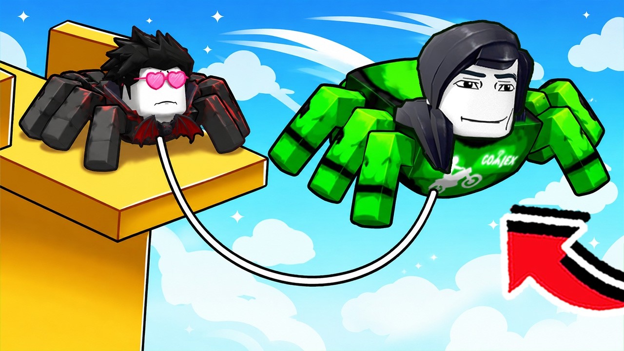 DUO LABA LABA KERJA SAMA LAGI SAMPE EMOSI DI ROBLOX!!! background