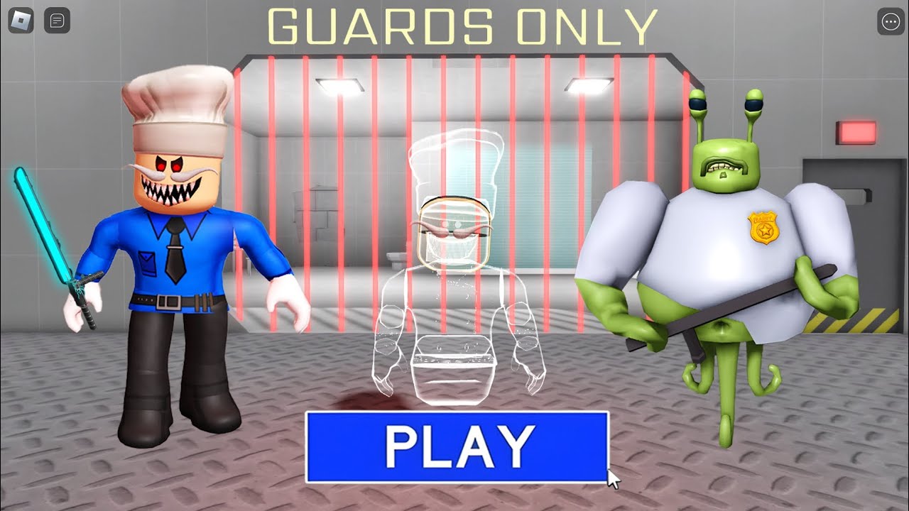 🚨👮Prisoner Escape! - Alien vs Ghost Papa Pizza👻 Battle!🔥Obby Full Gameplay 4K #roblox background
