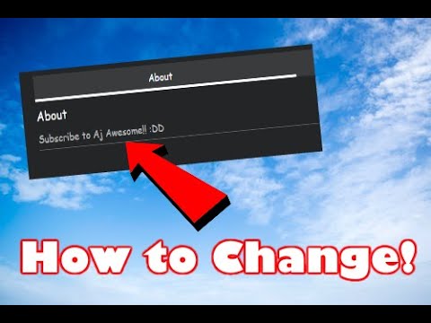 How to Edit Your About (Description) On Your profile! {ROBLOX} (CHANGED READ COMMENTS) background