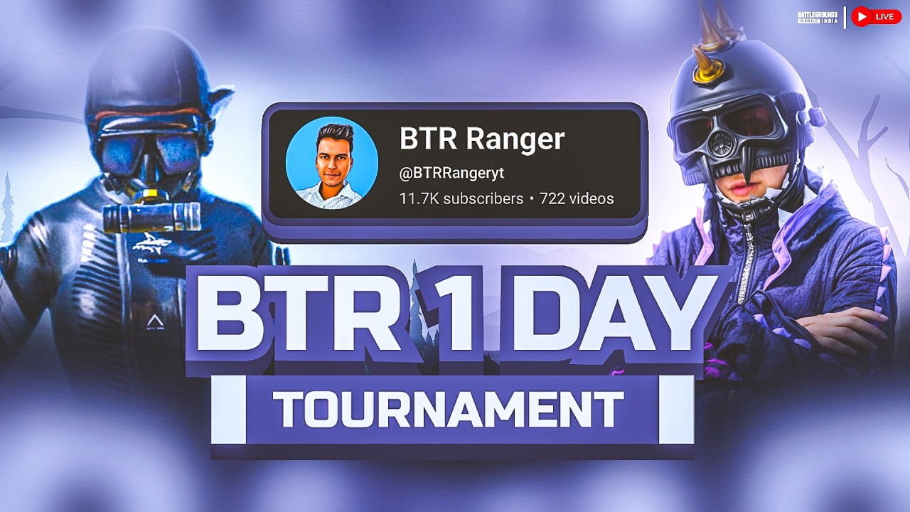 BTR 1 DAY TOURNAMENT | 1V1 TDM TOURNAMENT | BGMI LIVE | BTR RANGER | @BTRRangeryt