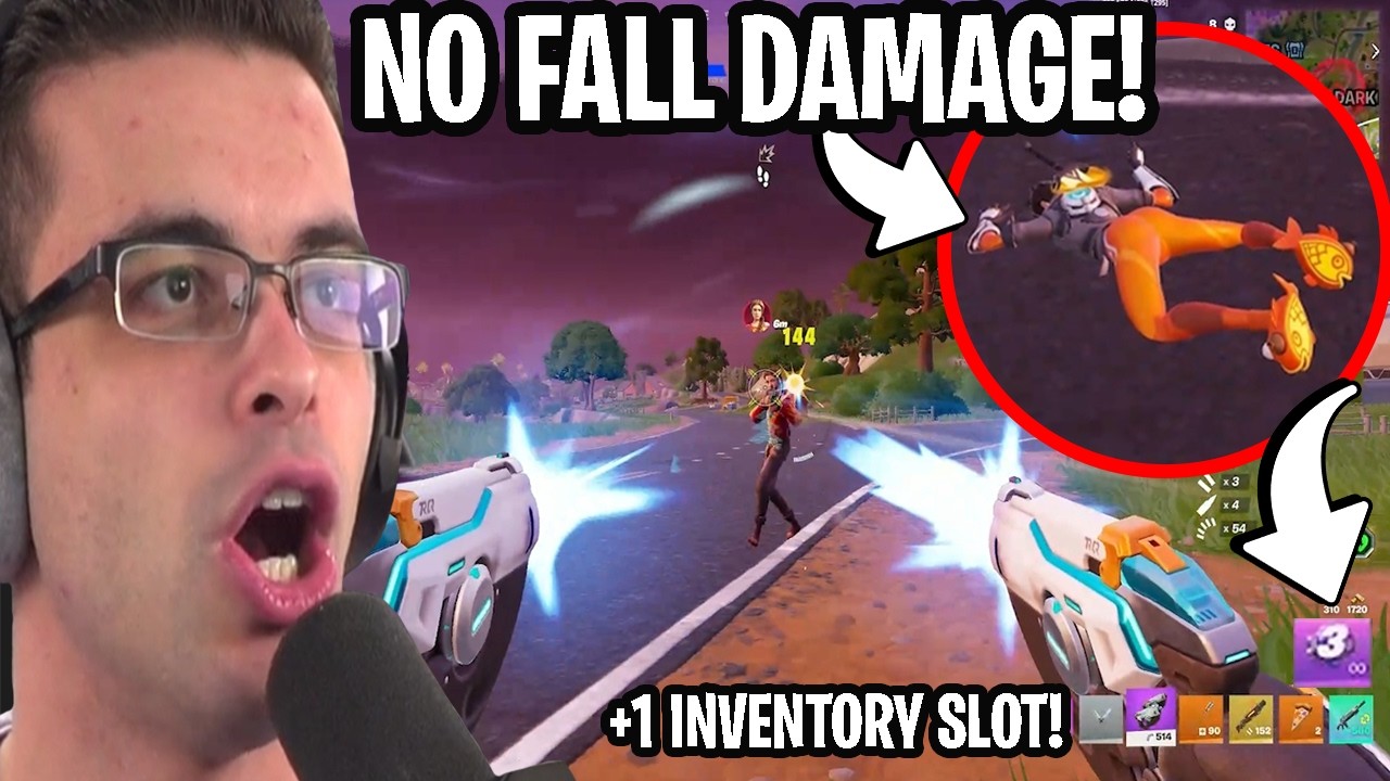 NickEh30 Reacts To Fall Damage REMOVED From Fortnite, Overwatch Collab & New Inventory Slot!