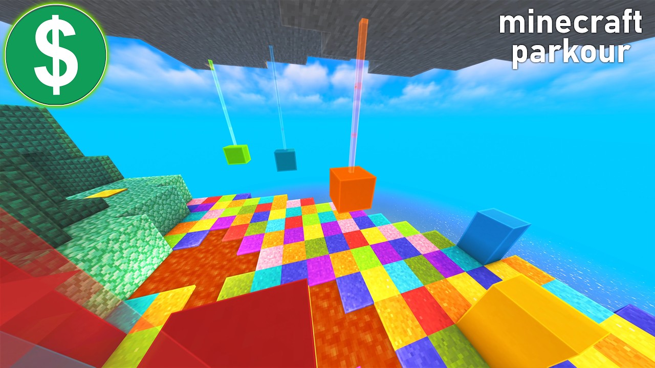 Minecraft Parkour Gameplay No Copyright (4K)