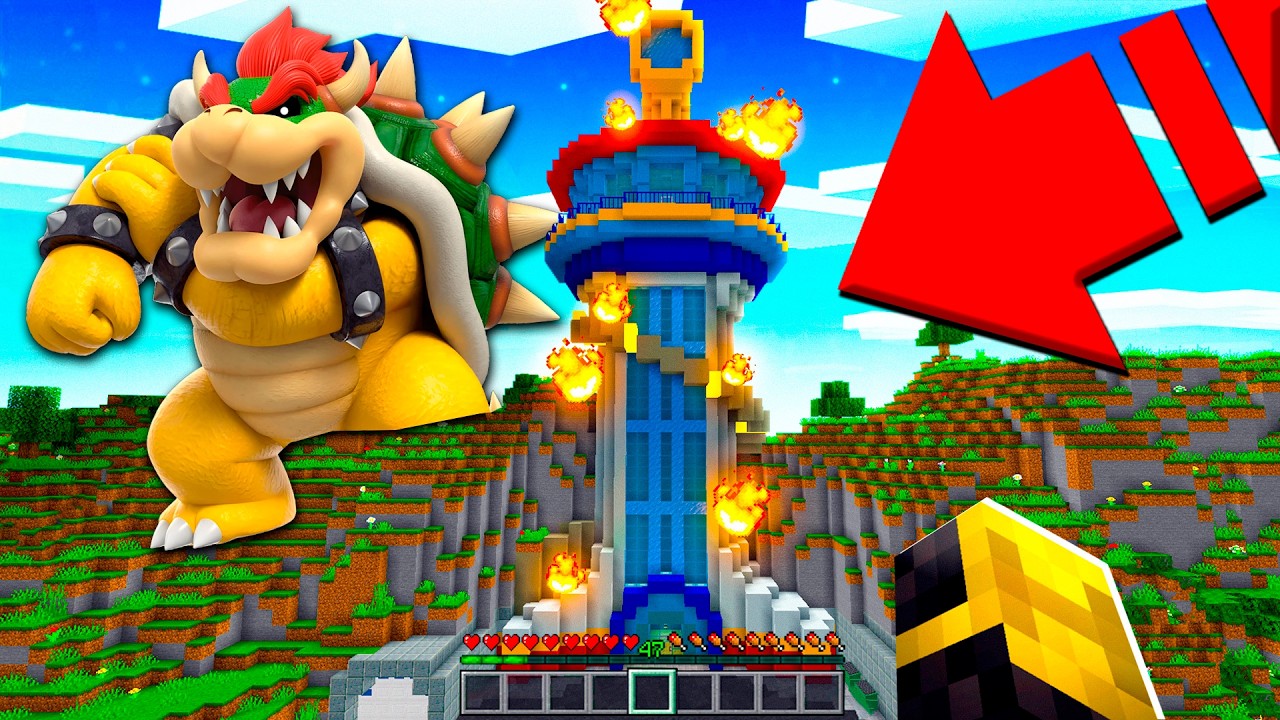 BOWSER MUTANTE ataca LA CASA de PAW PATROL en MINECRAFT 😱