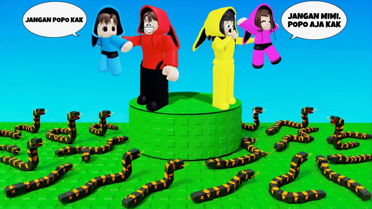 Yuta, Mio Dan Baby Celine Pelihara Ular Dan Dikasih Makan Teman Teman Kak Yuta || ROBLOX