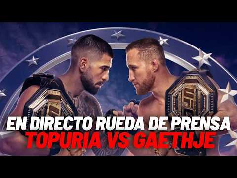 EN DIRECTO I UFC Topuria vs Gaethje: rueda de prensa previa al combate de Topuria vs Gaethje background