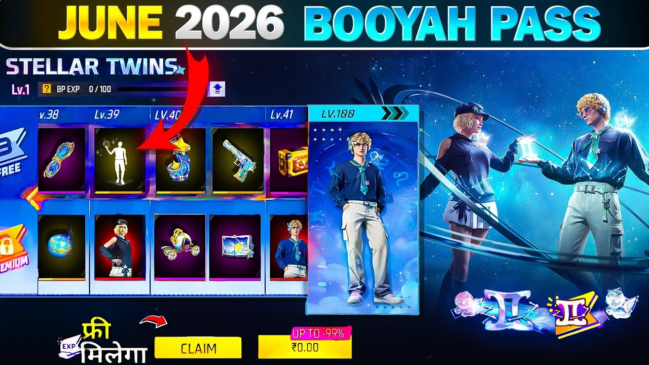 June 2026🔥 Booyah Pass Full Review😱| Next Month Booyah Pass Free Fire | Booyah Pass june 2026