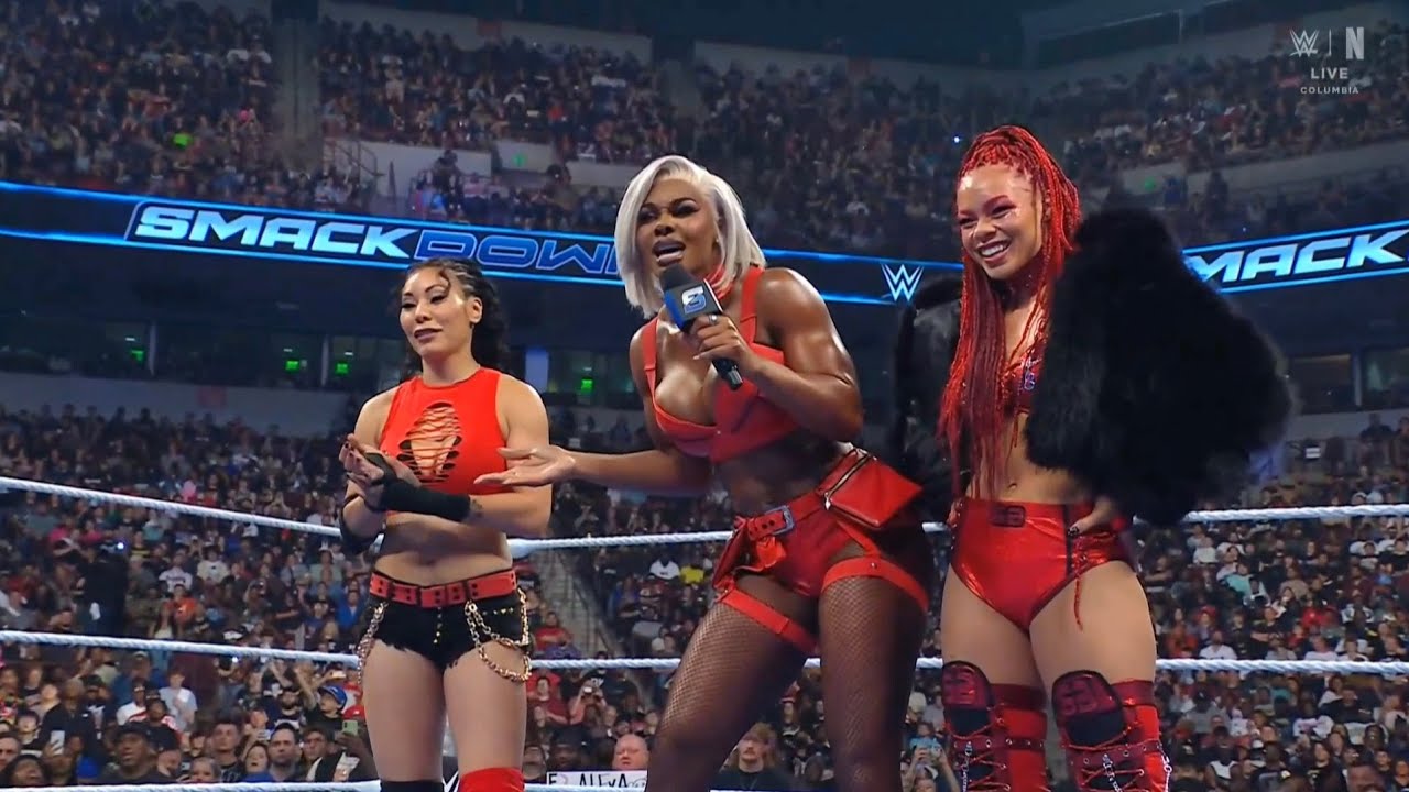 Jade Cargill, Michin, B-Fab & Charlexa Segment: SmackDown May 15 2026 background