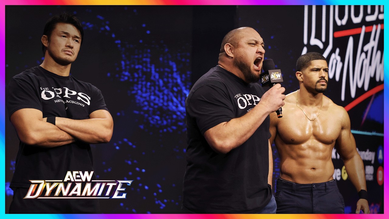 Samoa Joe and The Opps Threaten Will Ospreay... Before The Death Riders Arrive | AEW Dynamite background