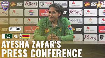 Ayesha Zafar's Press Conference | Pakistan W vs Zimbabwe W | Match 01 | T20I Series 2026 | M9H1K