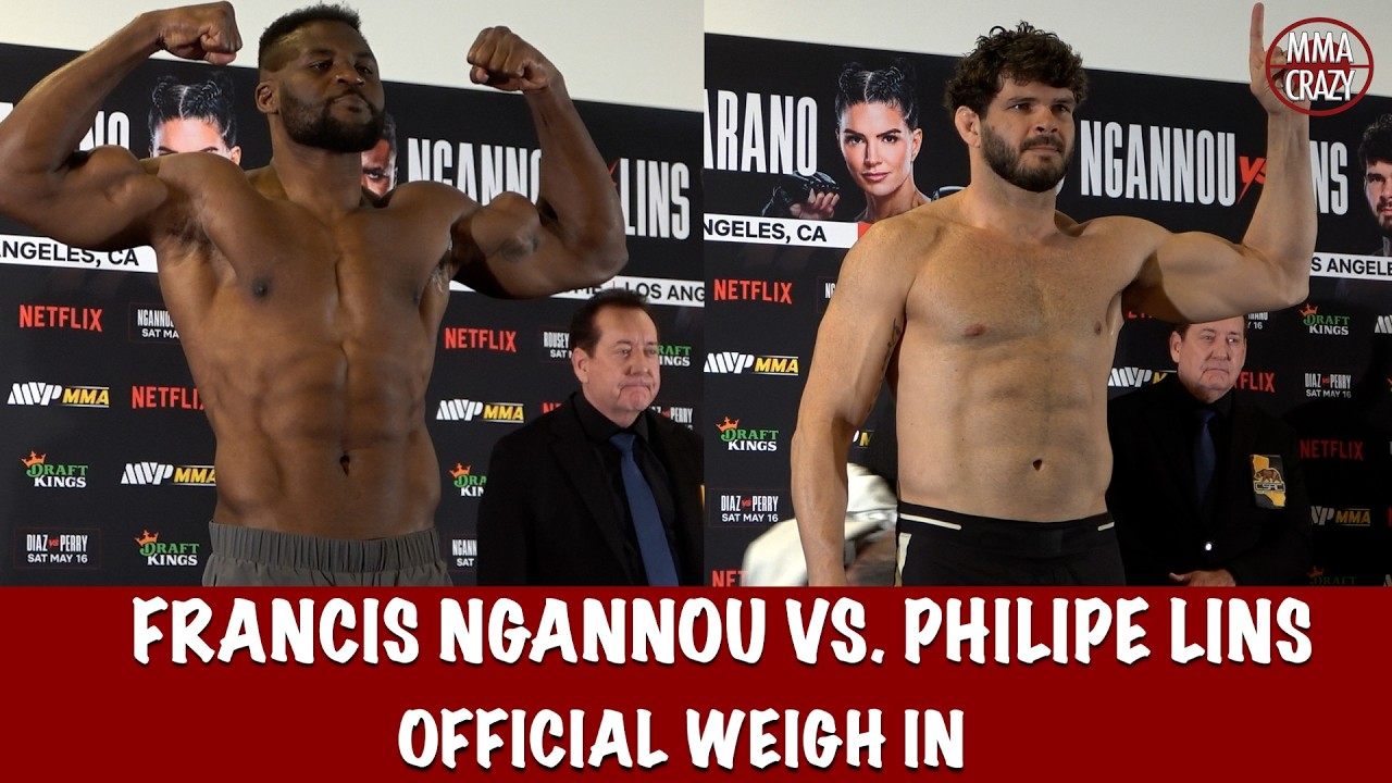 MVP MMA Official Weigh Ins: Francis Ngannou & Philipe Lins background