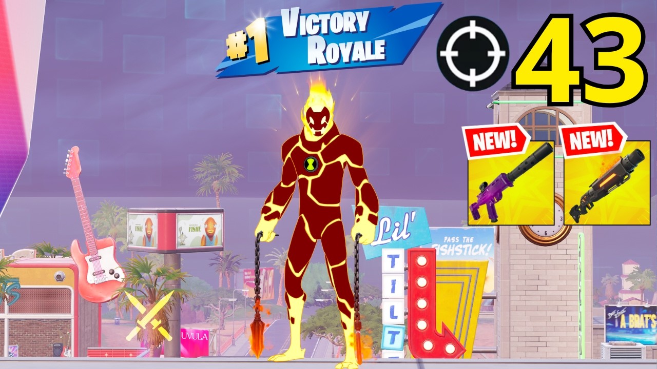 43 Elimination Gameplay Wins Zero Build (NEW FORTNITE CHAPTER 7 SEASON 2)