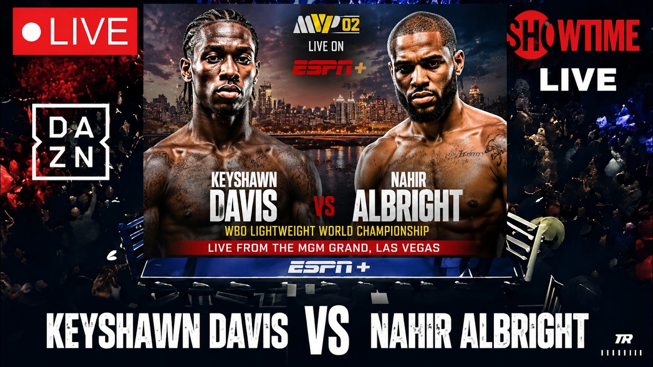 Keyshawn Davis vs Nahir Albright LIVE Fight Night | Full Fight Highlights, Breakdown & Key Moments! background