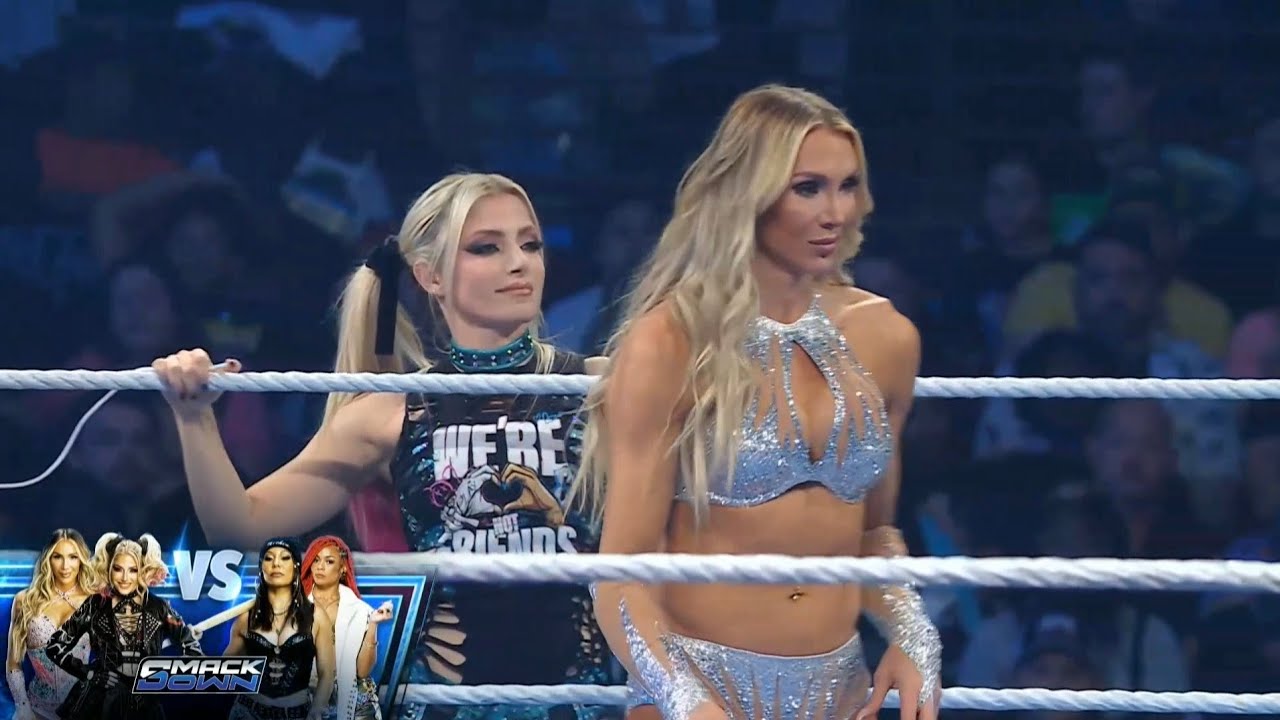 (1/2) Alexa Bliss & Charlotte Flair vs B-Fab & Michin: SmackDown May 15 2026 background