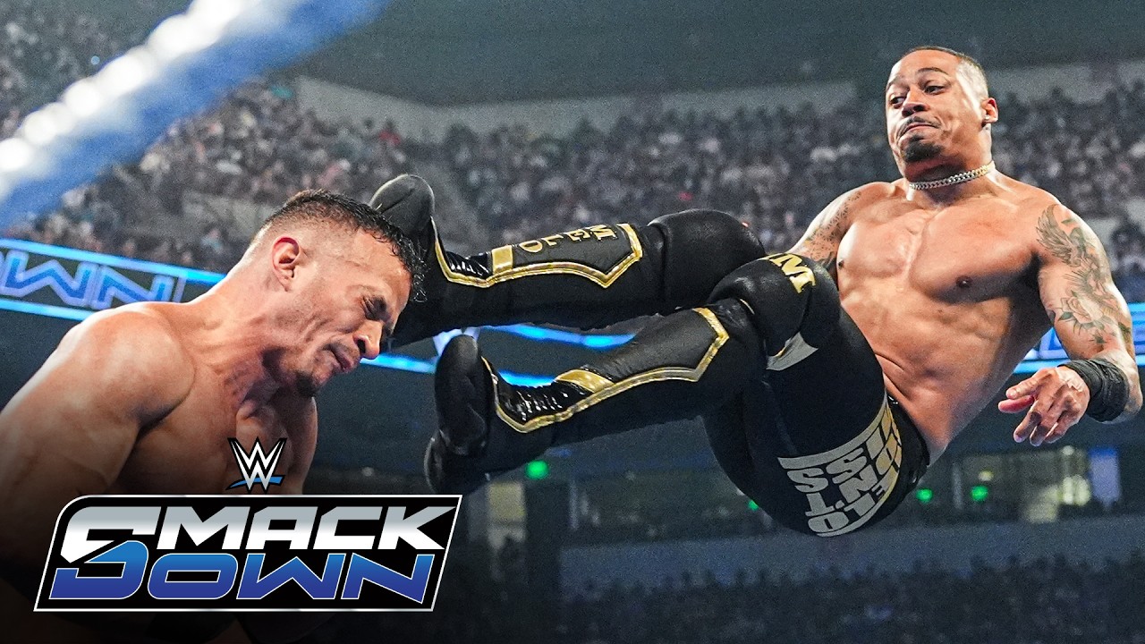 Carmelo Hayes vs. Ricky Saints: SmackDown highlights, May 15, 2026 background