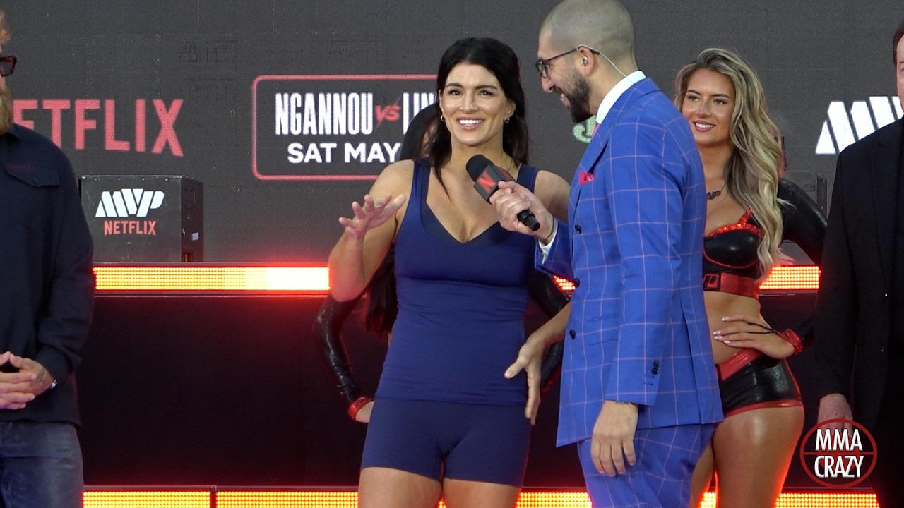 Gina Carano Last words to Ronda Rousey "If i'm DANCING that means i'm feeling REAL GOOD" background