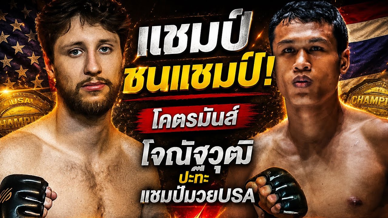 แชมป์ชนแชมป์! โจณัฐวุฒิปะทะแชมป์มวยUSA โคตรมันส์ โจ ณัฐวุฒิ vs Luke Lessei
