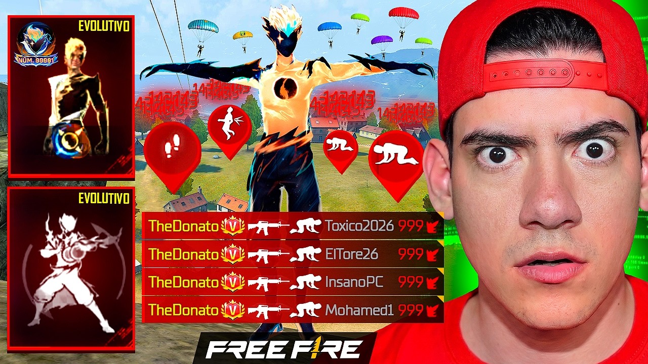 JUGUÉ CON LA SKIN DE LA SUBASTA EN FREE FIRE Y TIENE HACKS INCLUIDOS !! - TheDonato