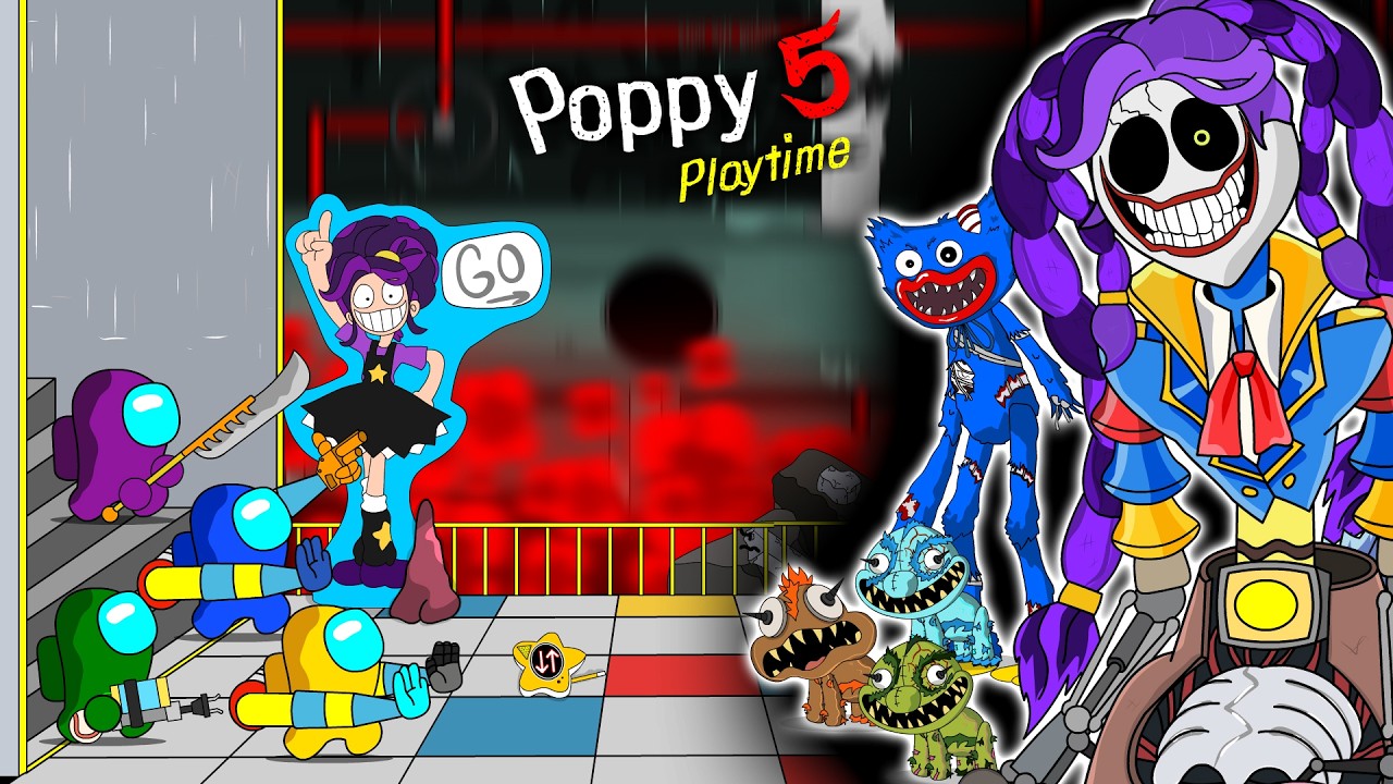 Among Us vs Poppy Playtime Chapter 5 : PROTOTYPE in Lily Lovebraids || ANIMATION
