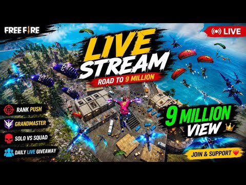 Part 6 || 🔥 FREE FIRE LIVE GAMEPLAY | Rank Push Live 🇧🇩 | Headshot Only background