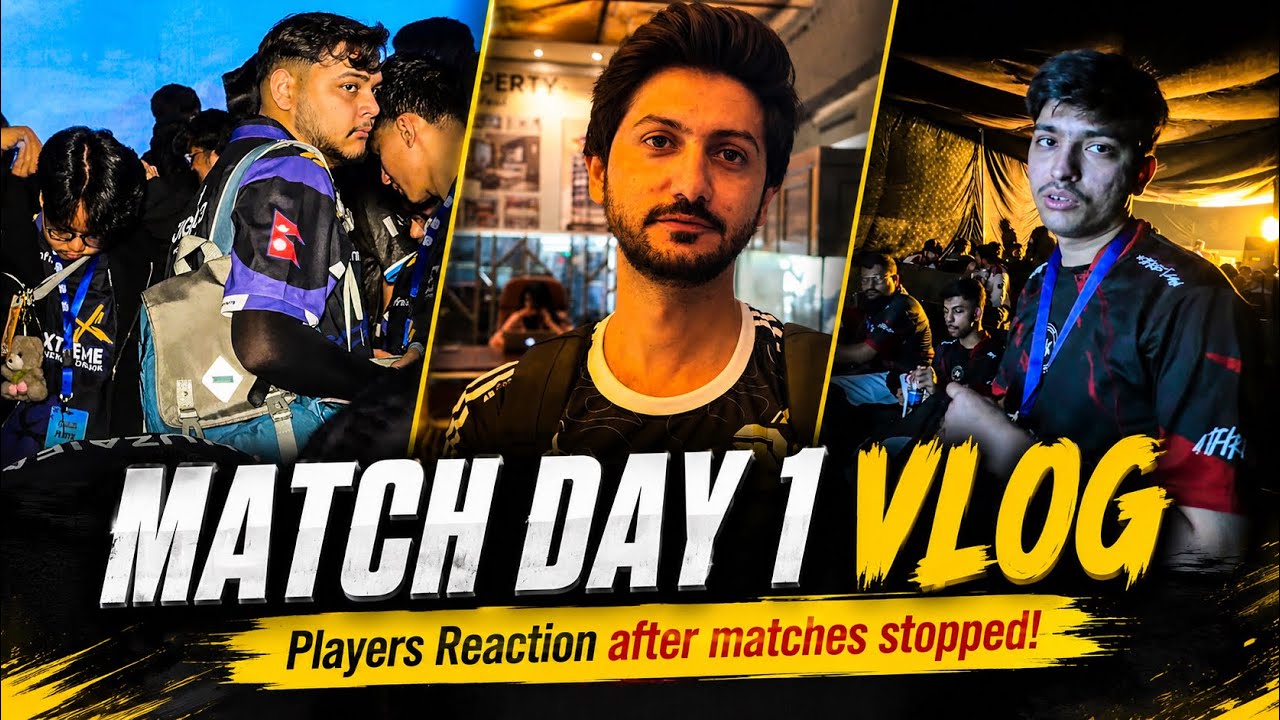 PMGO 🇵🇰 DAY 1 MATCHES VLOG - PLAYERS REACTION! BEHIND THE SCENES? #PMGO #PUBG