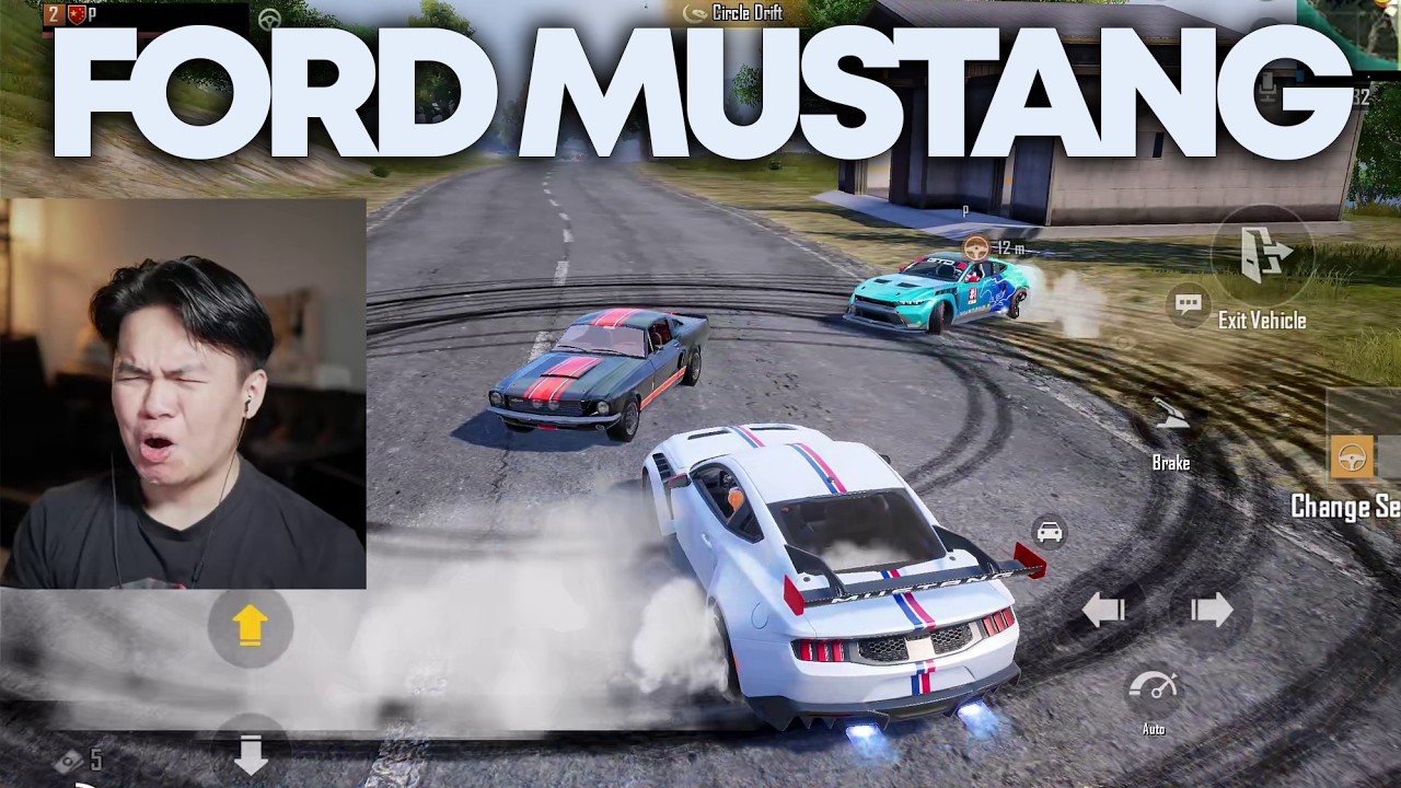 Gacha & Review Ford Mustang GTD x PUBG MOBILE background