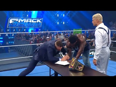 Royce Keys Confronts Gunther & Cody Rhodes - WWE SmackDown 15/05/2026 background