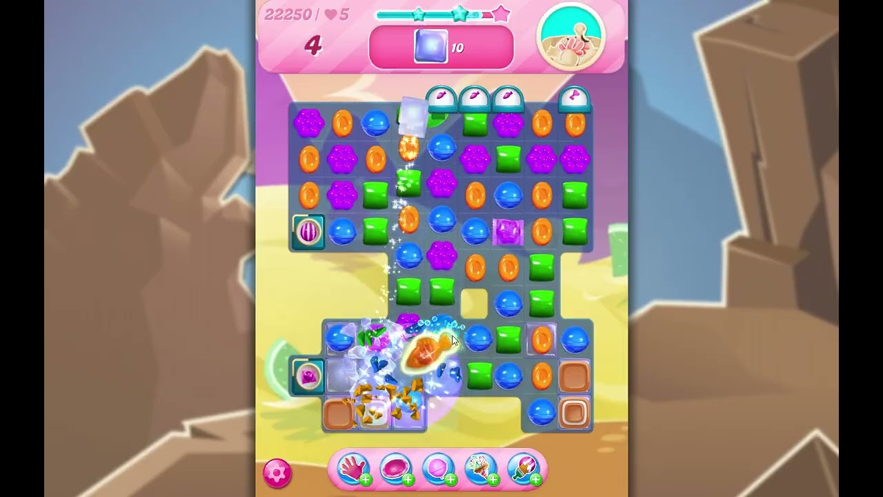 Candy Crush Saga Level 22250 background