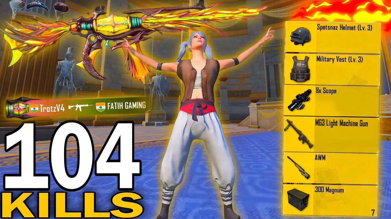 104 KILLS!😍 NEW BEST LOOT GAMEPLAY with TROTZ OUTFIT 🔥SAMSUNG,A7,A8,J4,J5,J6,J7,J2,J3,XS,A3,A4,A5