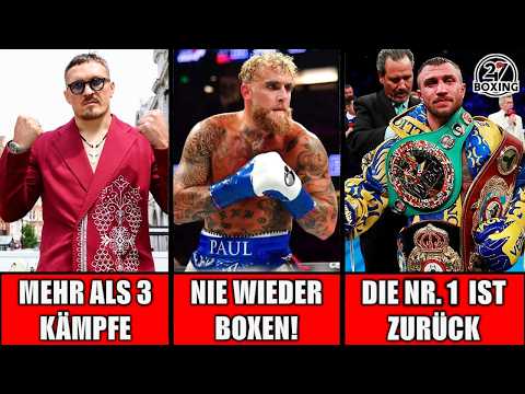 Usyk plant nun doch mehr KÄMPFE?! Jake Paul vor dem AUS! AGIT vs DUBOIS? 247 Boxing