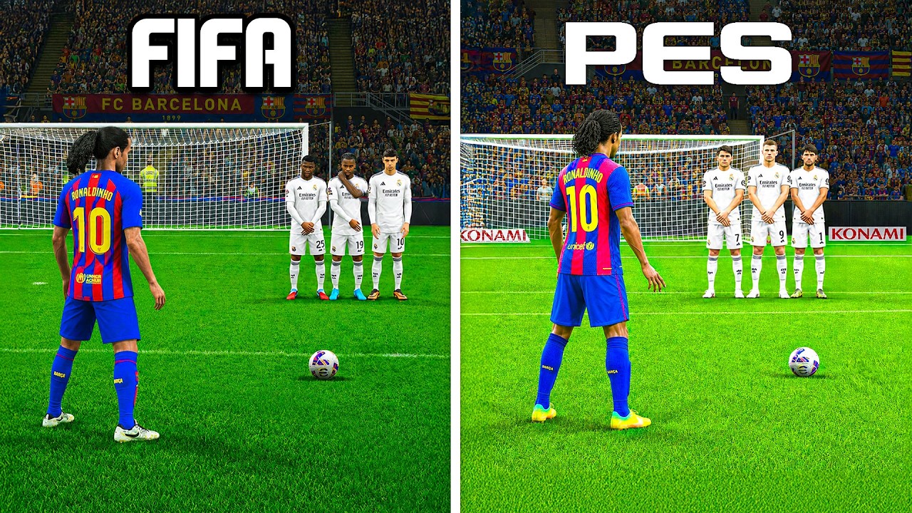Scoring 1 Amazing Goal With Ronaldinho in Every FIFA + PES
