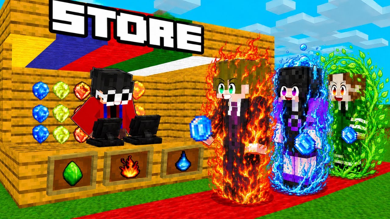 Minecraft, But I Open an Elemental Store!