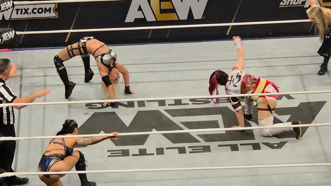 FULL MATCH: Triangle of Madness (Thekla, Skye Blue, Julia Hart) vs H. Shida & Brawling Birds 5-13-26 background