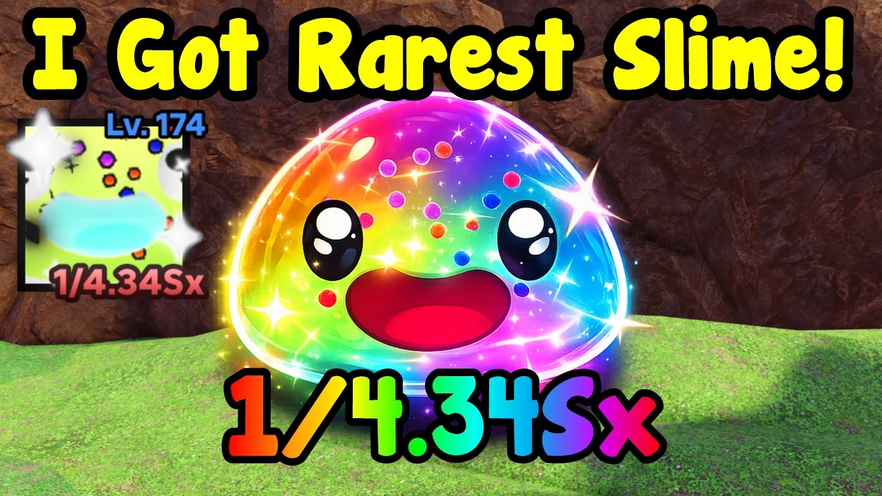 I GOT THE RAREST SLIME IN ROBLOX SLME RNG! NUMBER ONE BEST PLAYER!