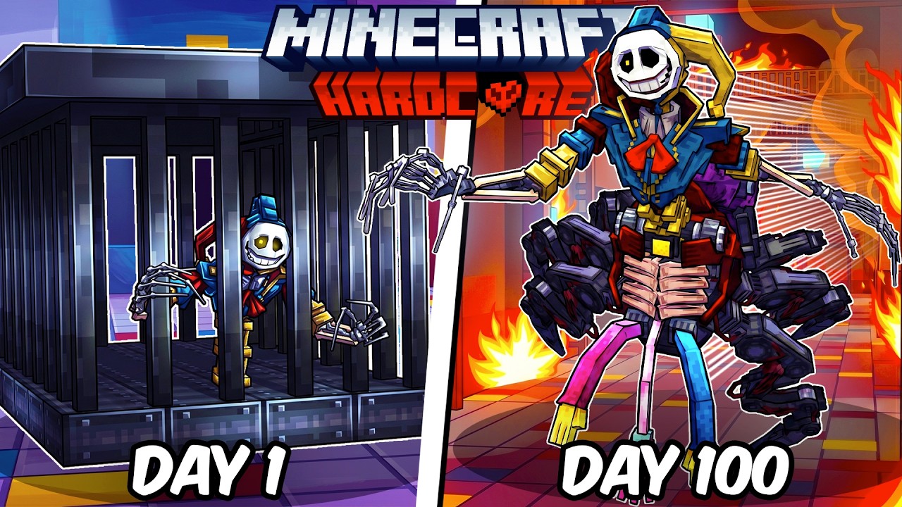 I Survived 100 Days as THE PROTOTYPE in Hardcore Minecraft!