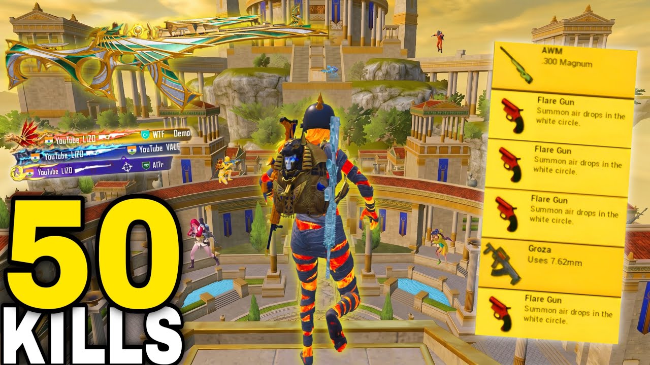 50 KILLS!!🤯 WORLD RECORD in HERO’S CROWN MODE 🔥 PUBG MOBILE-BGMI background