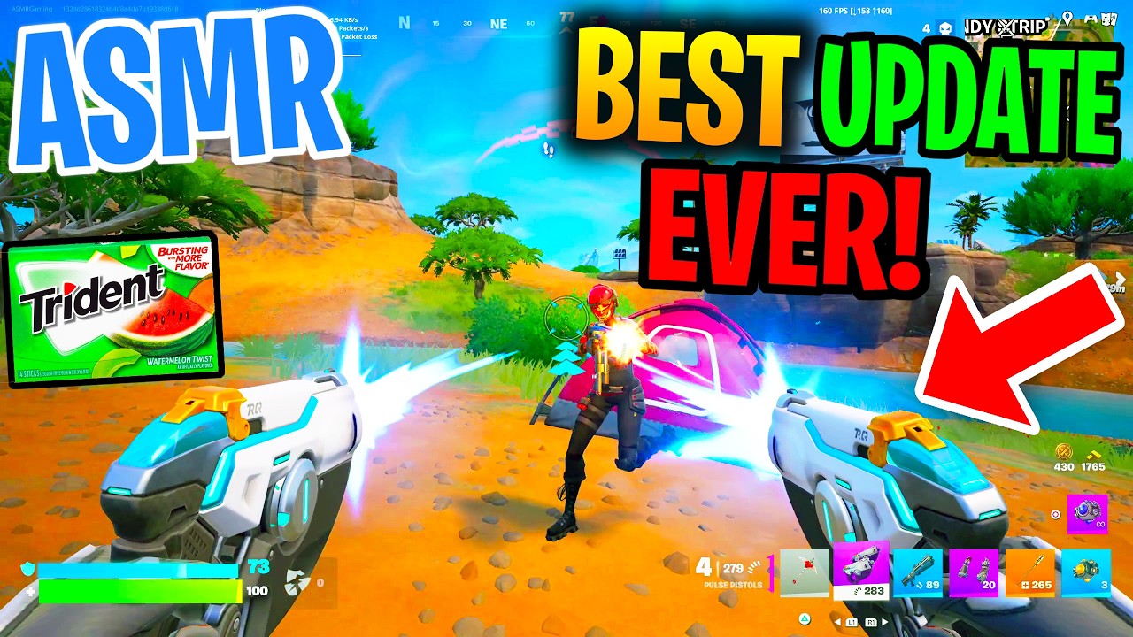 ASMR Gaming ๐ด Fortnite BIG Changes! Overwatch Update Gum Chewing ๐ฎ๐ง Controller Sounds + Whispering ๐ค background