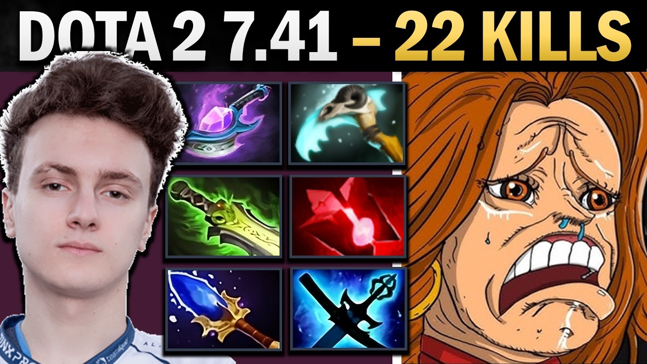 Lina Dota 2 7.41 with Arcane Blink and 22 Kills - Dota Gameplay background