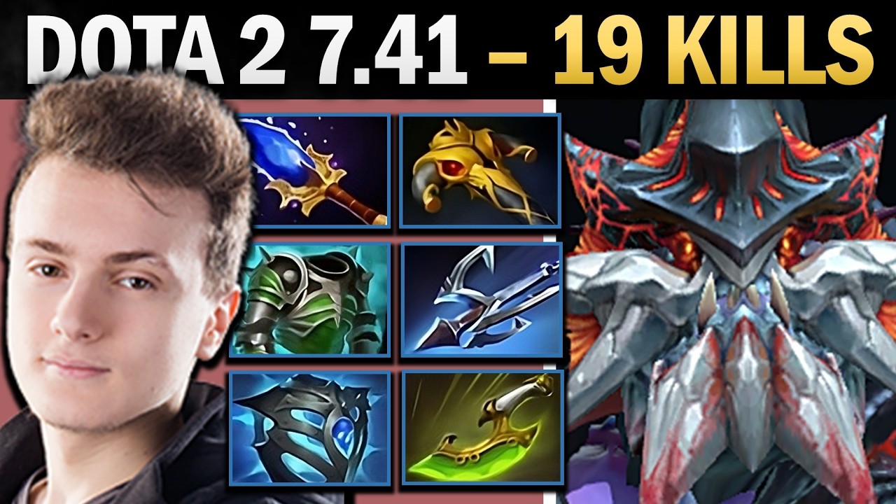 Slardar Dota 2 7.41 with Cuirass and 19 Kills - Dota Gameplay