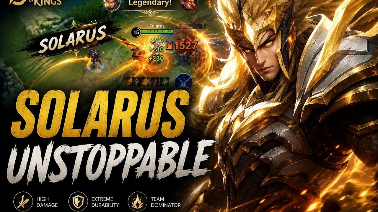 SOLARUS IS UNSTOPPABLE! ЁЯФе Honor of KingsGameplay #honorofkings #mobilelegends #solarusers @HOKpreet background