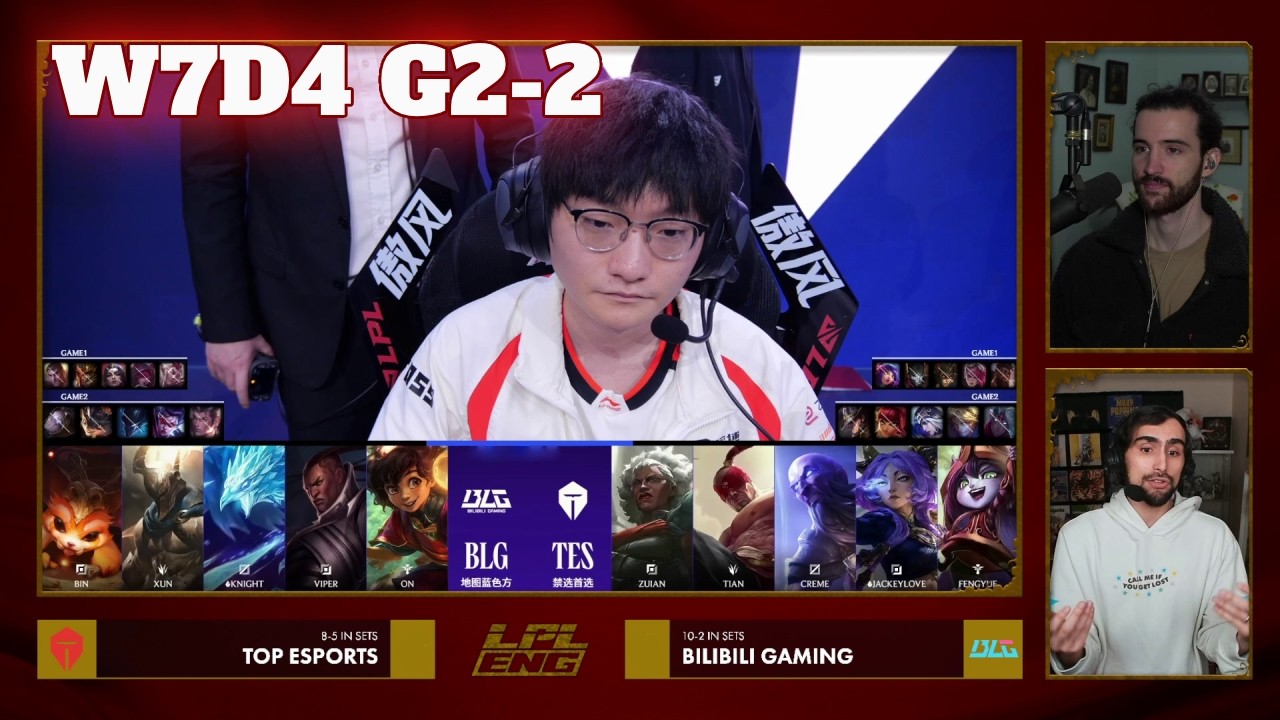 TES vs BLG - Game 2 | Week 7 Day 4 LPL Spring 2026 | Top Esports vs Bilibili Gaming G2 full background