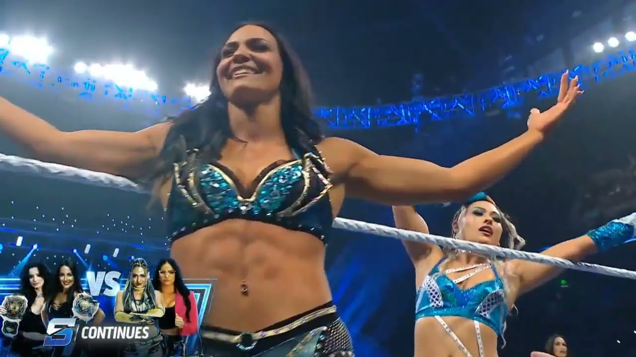 BRIE BELLA & PAIGE VS GIULIA & KIANA JAMES | WWE SMACKDOWN PART 1 background