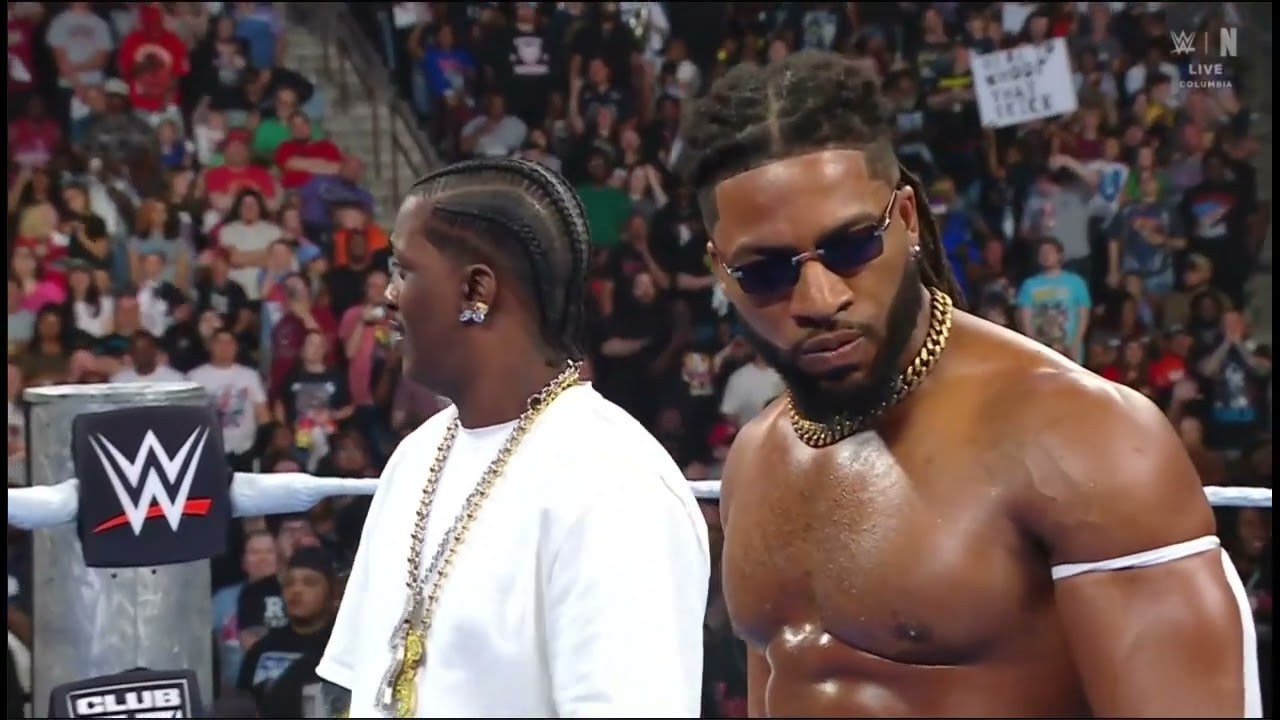 The Miz & Kit Wilson Confronts Trick Williams & Lil Yachty - WWE SmackDown 15/05/2026 background