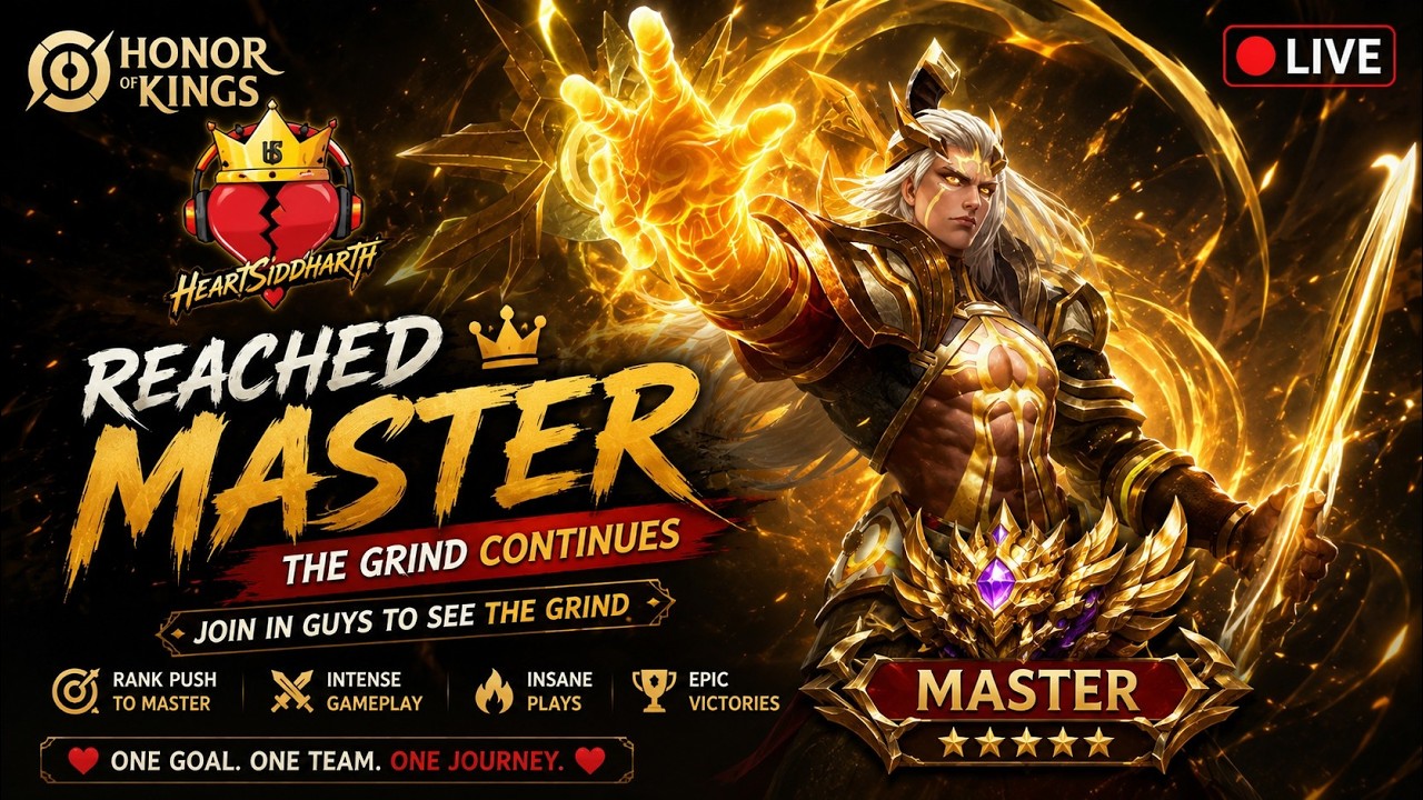๐ด LIVE Honor of Kings Master Rank | Hou Yi Gameplay & Tips | Indian Gamer HeartSiddharth