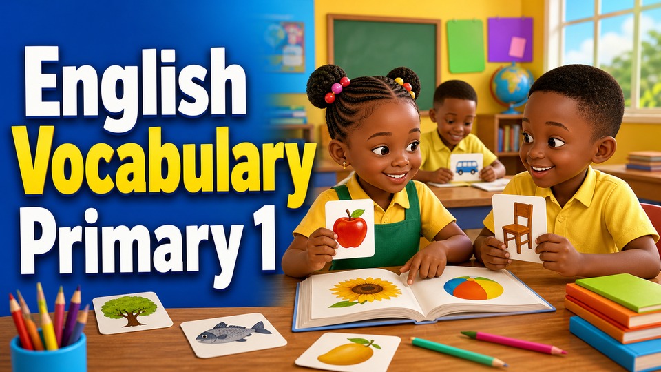 English Vocabulary Primary 1 background