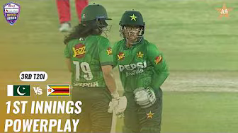 1st Innings Powerplay | Pakistan Women vs Zimbabwe Women | Match 03 | T20I Series 2026 | M9H1K