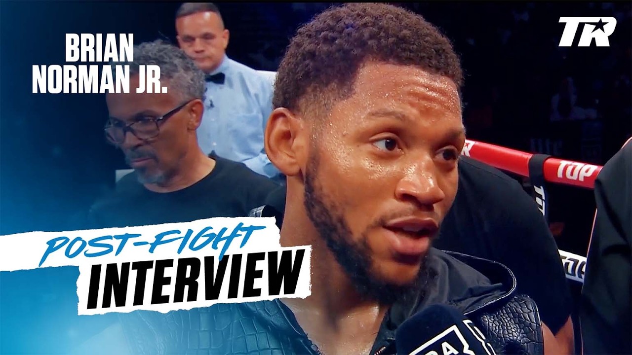 Brian Norman Jr. IS BACK | POST-FIGHT INTERVIEW background